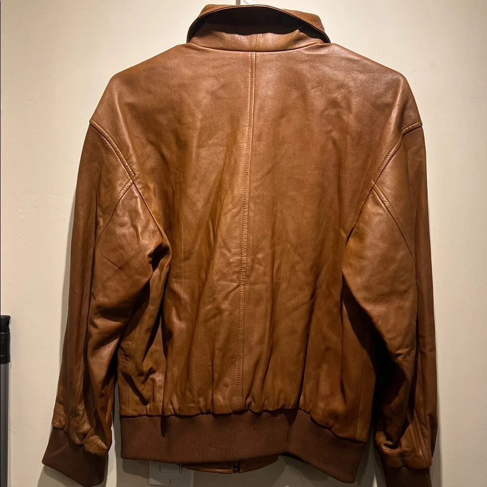 The Flight Jacket. The Great. Saddle Brown. Size 0. Original price $995 - Picture 8 of 9